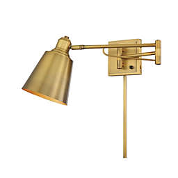 Trade Winds Lighting 1-Light Wall Sconce In Warm Brass - TW110052-NB