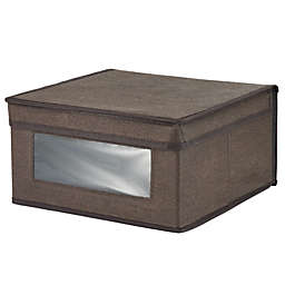 mDesign Fabric Closet Storage Organizer Box, Medium, 6 Pack