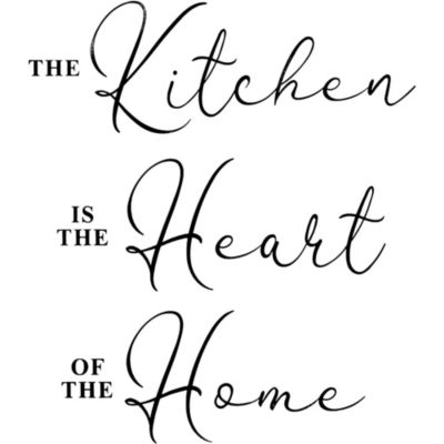 Farmlyn Creek Removable Wall Decals, The Kitchen Is the Heart of the Home (9 x 25 In)
