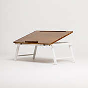 by Homestead Lada Laptop Tray in Acacia & White