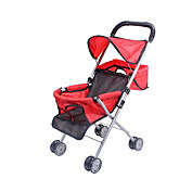 GCI Red Polka Dot Lightweight Baby Doll Foldable Compact Stroller