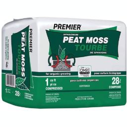 Premiere Organic Sphagnum Peat Moss, OMRI Listed, 1CF