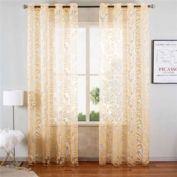 Dolce Mela Home Decorative Window Sheer Curtain Panel, Brussels