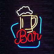 Bar Neon Sign, FITNATE LED Neon Light Sign USB Powered Decorative Bar Open Sign for Home Bar Store Party Decor