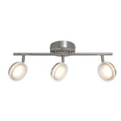 Xtricity - 3 Heads Ceiling Light with Integrated LED, 22.44 &#39;&#39; Width, From Anita Collection, Nickel