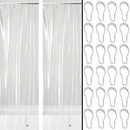 mDesign Waterproof Vinyl Shower Curtain Liner, 4.8-GA