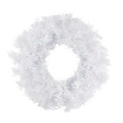 Northlight Icy White Iridescent Spruce Artificial Christmas Wreath - 18-Inch, Unlit