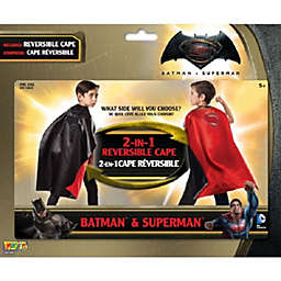 Rubies 2 in 1 Batman and Superman Reversible Cape Boys Halloween Costume Accessory