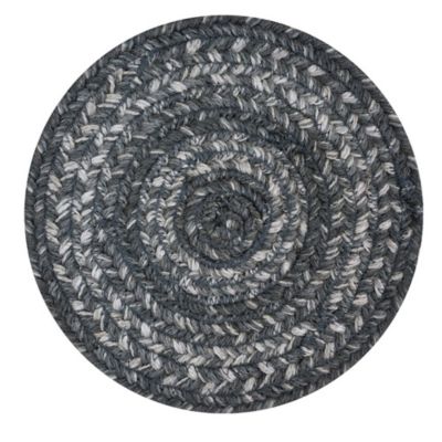 Home Spice Decor - 8" Round Trivet Grey Cloud Jute Braided Accessories - 6 Pack