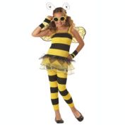 California Costumes Girl's Yellow and Black Striped Little Honey Halloween Costume - Small