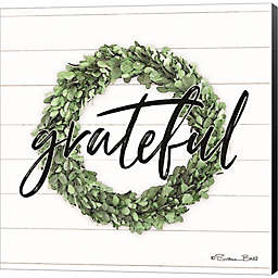Great Art Now Grateful Boxwood Wreath by Susan Ball 12-Inch x 12-Inch Canvas Wall Art