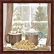 Great Art Now Hot Chocolate Season I by Tara Reed 13-Inch x 13-Inch Framed Wall Art