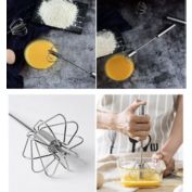 Kitcheniva Semi-Automatic Stainless Steel Egg Whisk, 14inch