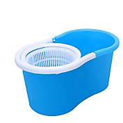 Infinity Merch 360 Spin Mop with Bucket & Dual Mop Heads in Blue