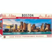 MasterPieces 1000 Piece Jigsaw Puzzle For Adults, Family, Or Kids - Boston Panoramic - 13"x39"