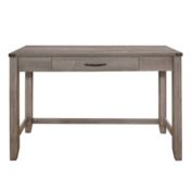 Lazzara Home Korey 47.5 in. Rectangular Gray Wood Writing Desk with Drawer