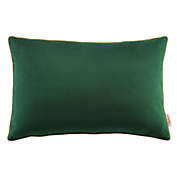 Modway Accentuate 24" Lumbar Performance Velvet Throw Pillow, Green Cognac