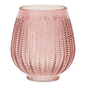 Slickblue Vase 7"D x 8"H Glass