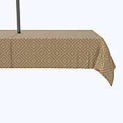 Fabric Textile Products, Inc. Water Repellent, Outdoor, 100% Polyester, 60x84", Diamond Wicker Wood Work