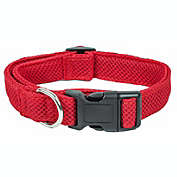 Pet Life &#39;Aero Mesh&#39; 360 Degree Dual Sided Comfortable And Breathable Adjustable Mesh Dog Collar (Red-Large)