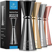 Zulay Kitchen Double Cocktail Jigger - Black
