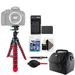 Vivitar Flexible Tripod + Replacement LP-E10 Battery + Screen Protector + Cleaning Kit