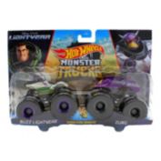 Hot Wheels Monster Trucks 1 64 Scale Demolition Doubles, Buzz Lightyear vs Zurg
