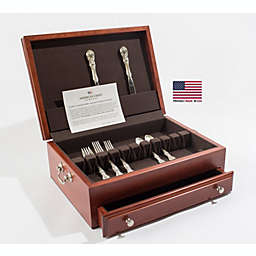 Bounty Flatware Chest, Solid American Cherry Hardwood with Heritage Cherry Finish