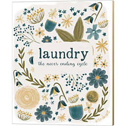 Metaverse Art Laundry Cycle by Katie Doucette 16-Inch x 20-Inch Canvas Wall Art