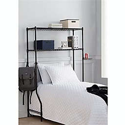 DormCo Over the Bed Shelf Supreme - Adjustable Shelving - Black