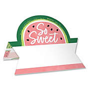 Big Dot of Happiness Sweet Watermelon - Fruit Party Tent Buffet Card - Table Setting Name Place Cards - Set of 24