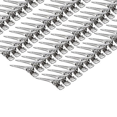 Juvale Hair Clips - 100-Pack Duckbill Clips, Professional Hairdressing Salon Metal Hair Grips for Hai Styling and Sectioning, Alligator Hair Clips, Silver, 1.75 Inches. View a larger version of this product image.