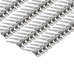 Juvale Hair Clips - 100-Pack Duckbill Clips, Professional Hairdressing Salon Metal Hair Grips for Hai Styling and Sectioning, Alligator Hair Clips, Silver, 1.75 Inches