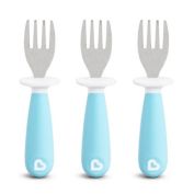 Munchkin Raise Toddler 3 Piece Fork Set, Blue
