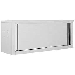 vidaXL Kitchen Wall Cabinet with Sliding Doors 47.2