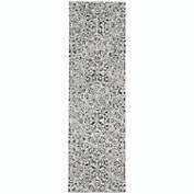Kathy Ireland Grand Expressions GNE02 Indoor only Area Rug - Ivory Grey 2&#39;2" x 7&#39;6"