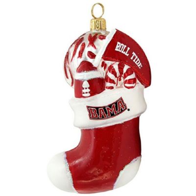 Personalized NCAA University of Alabama Crimson Roll Tide Christmas Stocking 