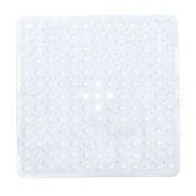 Stock Preferred Non-slip Square Bathtub Mat with Strong Suction Cups in 21"x21" Dot White