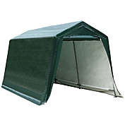 Gymax 8&#39;x14&#39; Patio Tent Carport Storage Shelter Shed Car Canopy Heavy Duty Green