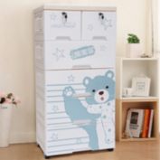 Kitcheniva 6 Drawer Clothes Organizer Tower Cabinet with Wheel