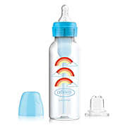 Dr. Brown&#39;s Options+ Anti-Colic Baby Bottle to Sippy Bottle Starter Kit, 8oz, Blue