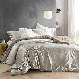 Byourbed Velvet Crush Oversized Coma Inducer Comforter - Twin XL - Crinkle Iced Almond