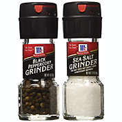 McCormick Sea Salt Grinder and Black Pepper Grinder Variety Pack, 2 CT
