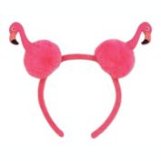 Beistle Party Decorative Flamingo Pom - Pom Headband - 12 Pack, (1/Card)