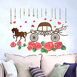 Blancho Bedding Romantic Carriage - Large Wall Decals Stickers Appliques Home Decor