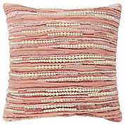 Rizzy Home 12" x 12" Pillow Cover - T16419 - Blush