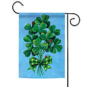Toland Home Garden St. Patrick&#39;s Day Bouquet Of Clover Leaf Outdoor Garden Flag 18" x 12.5"