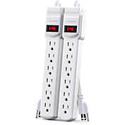 CyberPower Power Strip Twin Pack - White