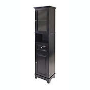 Winsome Wood Alps Tall Cabinet with Glass Door and Drawer