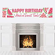 Big Dot of Happiness Sweet Watermelon - Happy Birthday Fruit Decorations Party Banner